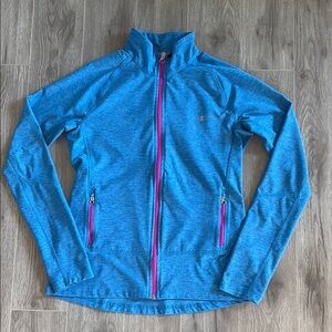 Champion Heather Blue Jacket with Magenta Trim